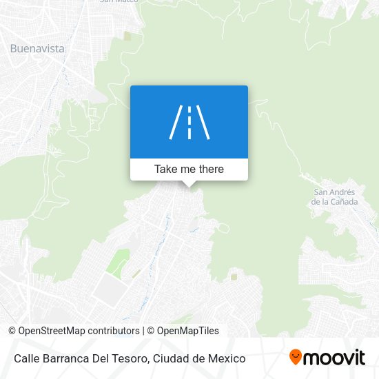 Mapa de Calle Barranca Del Tesoro