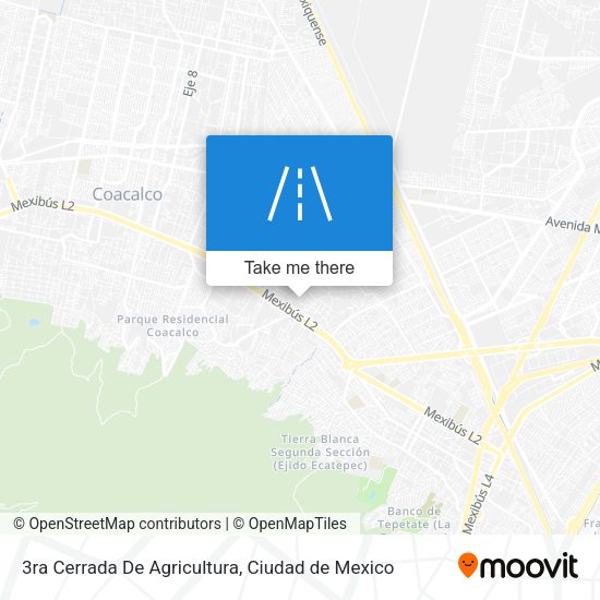 Mapa de 3ra Cerrada De Agricultura