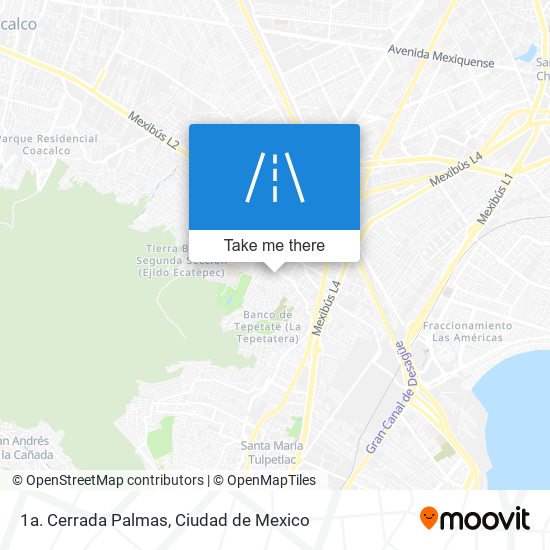 1a. Cerrada Palmas map