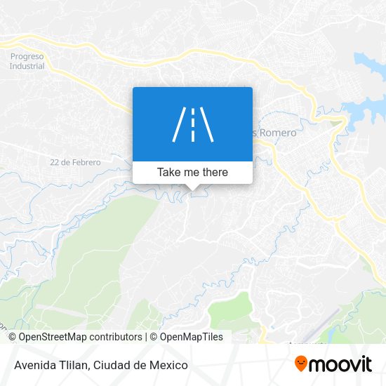 Avenida Tlilan map
