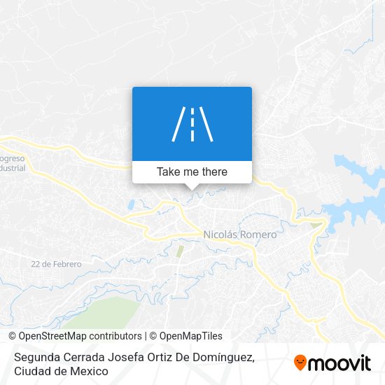 Mapa de Segunda Cerrada Josefa Ortiz De Domínguez