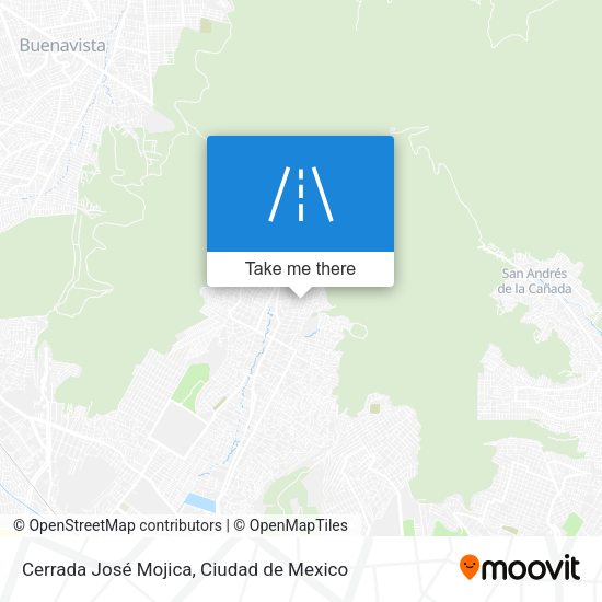 Cerrada José Mojica map