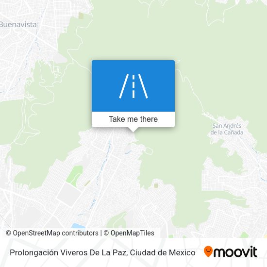 Mapa de Prolongación Viveros De La Paz