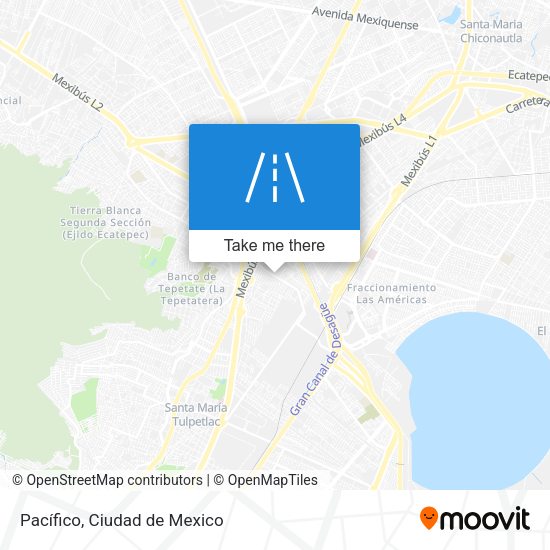 Pacífico map