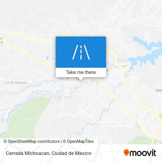 Mapa de Cerrada Michoacan