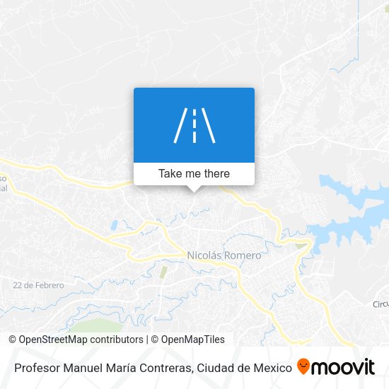 Profesor Manuel María Contreras map