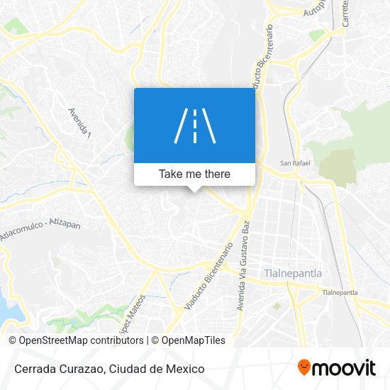 Mapa de Cerrada Curazao