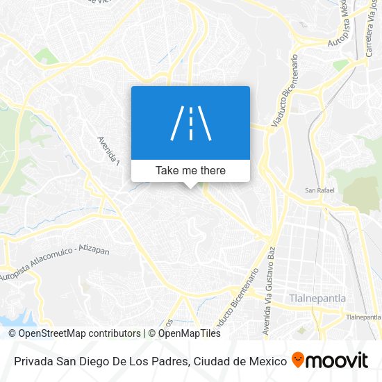 Privada San Diego De Los Padres map