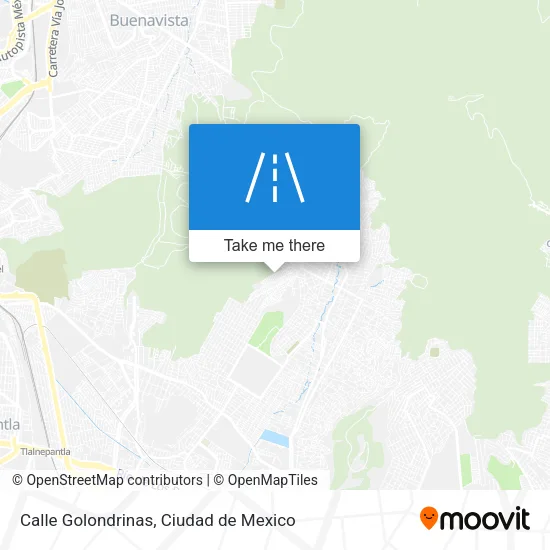 Calle Golondrinas map