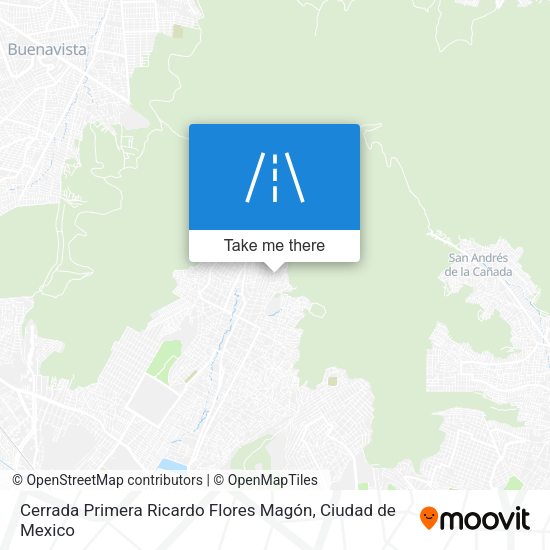 Mapa de Cerrada Primera Ricardo Flores Magón