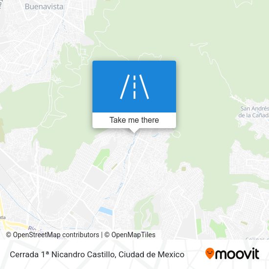 Cerrada 1ª Nicandro Castillo map