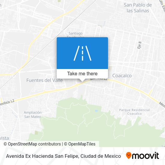Mapa de Avenida Ex Hacienda San Felipe