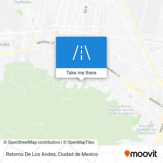 Retorno De Los Andes map