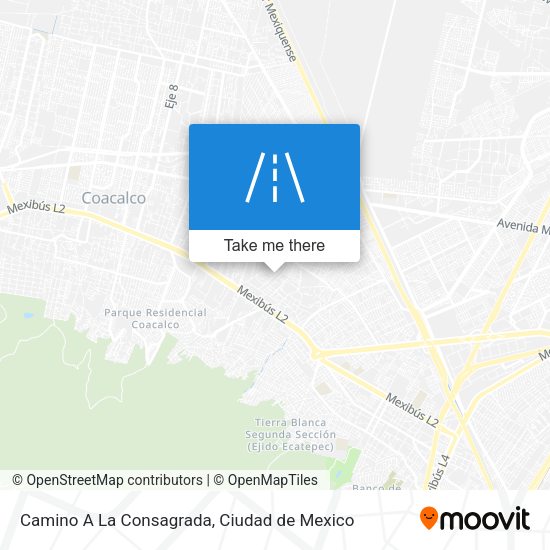 Mapa de Camino A La Consagrada