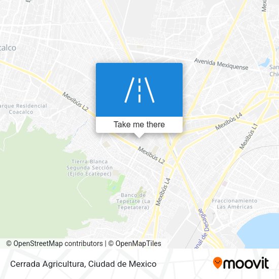 Mapa de Cerrada Agricultura