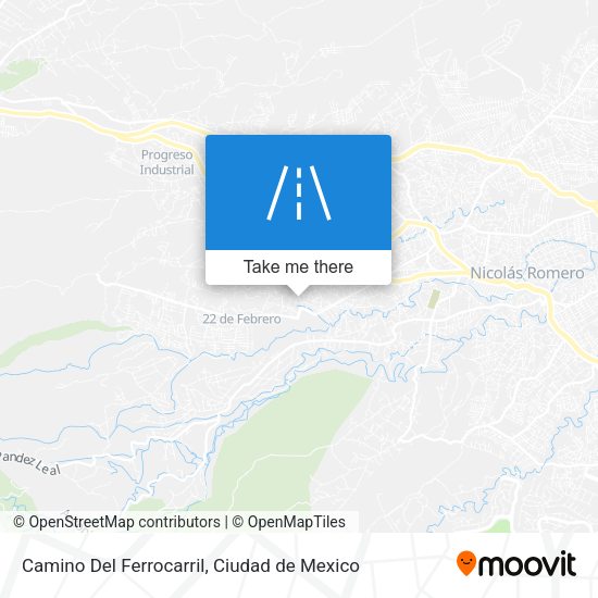 Mapa de Camino Del Ferrocarril