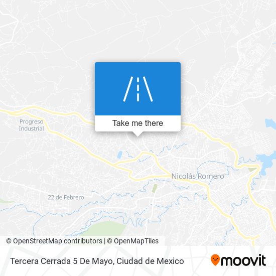 Mapa de Tercera Cerrada 5 De Mayo