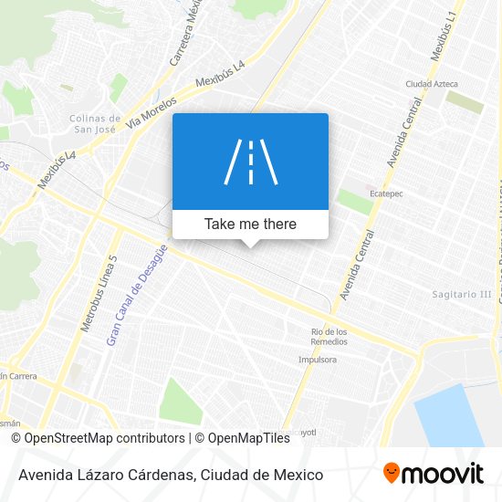 Avenida Lázaro Cárdenas map