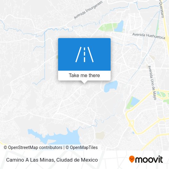 Camino A Las Minas map