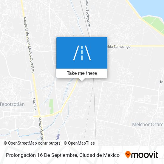 Mapa de Prolongación 16 De Septiembre