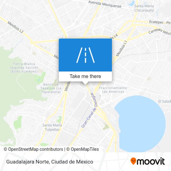 Guadalajara Norte map