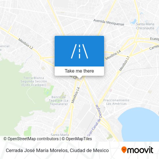 Mapa de Cerrada José María Morelos