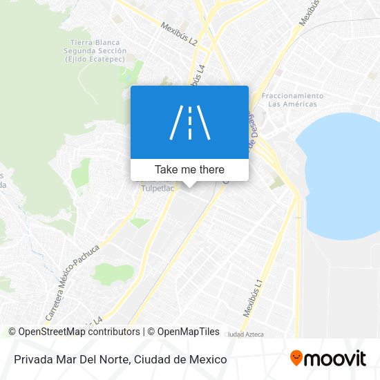 Privada Mar Del Norte map