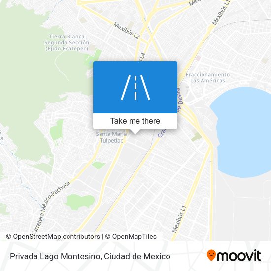 Privada Lago Montesino map