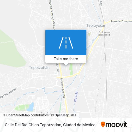 Mapa de Calle Del Río Chico Tepotzotlan