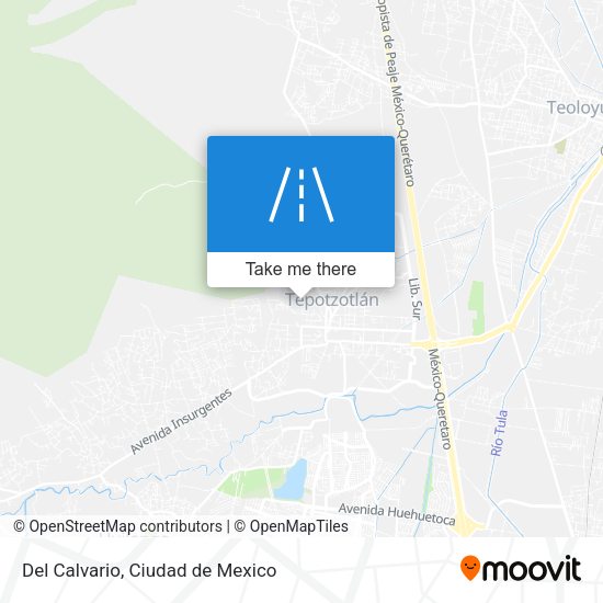 Del Calvario map