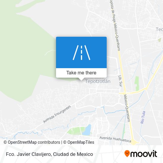 Fco. Javier Clavijero map