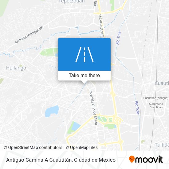 Mapa de Antiguo Camina A Cuautitán
