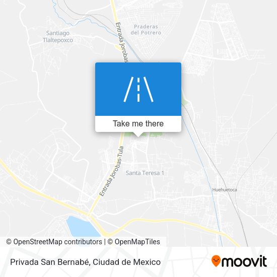 Privada San Bernabé map
