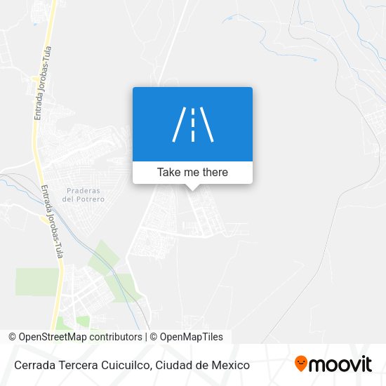 Mapa de Cerrada Tercera Cuicuilco