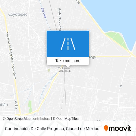 Continuación De Calle Progreso map