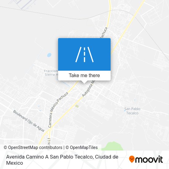 Avenida Camino A San Pablo Tecalco map
