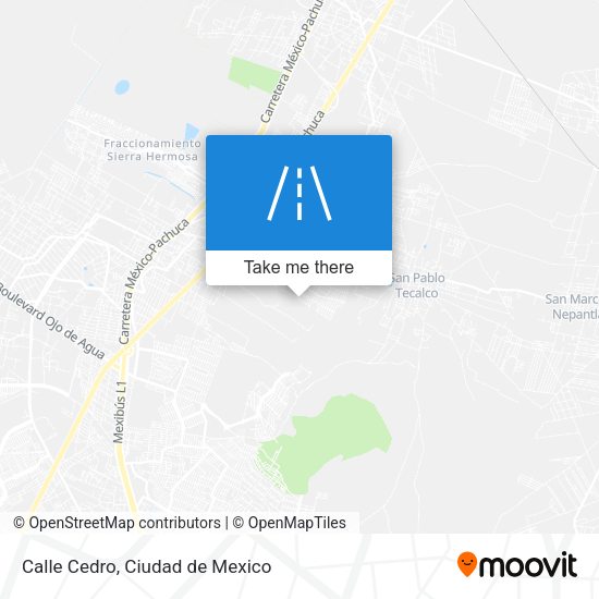 Mapa de Calle Cedro