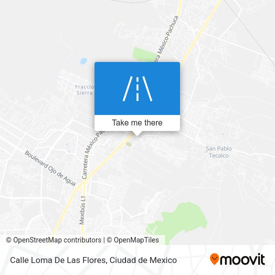 Calle Loma De Las Flores map
