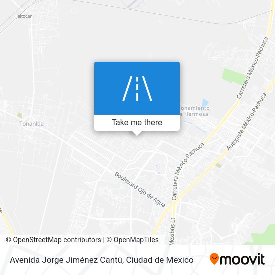 Mapa de Avenida Jorge Jiménez Cantú