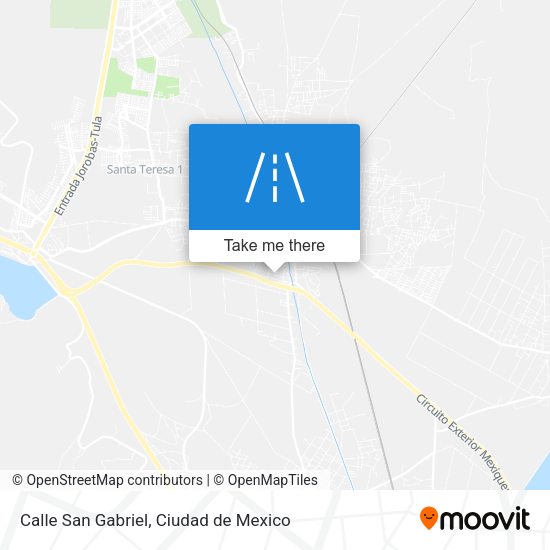 Calle San Gabriel map