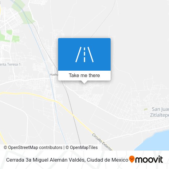 Cerrada 3a Miguel Alemán Valdés map