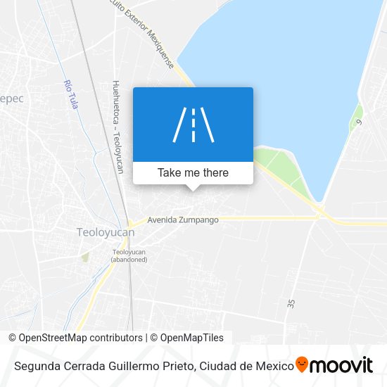 Mapa de Segunda Cerrada Guillermo Prieto