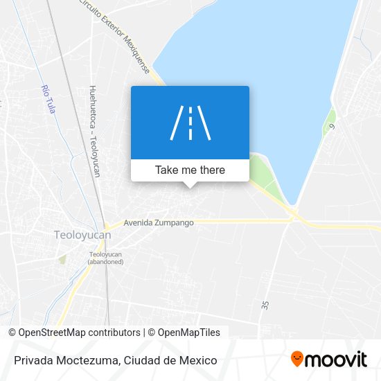 Privada Moctezuma map