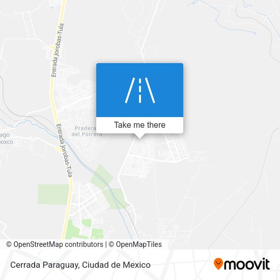 Cerrada Paraguay map