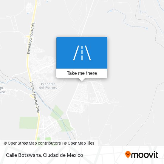 Calle Botswana map