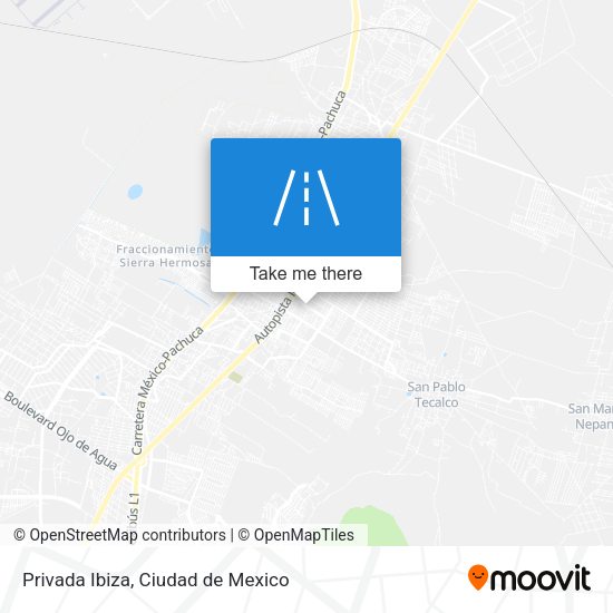 Privada Ibiza map