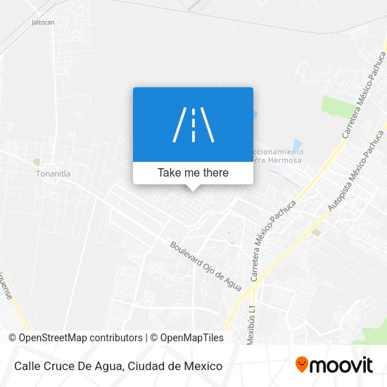 Calle Cruce De Agua map