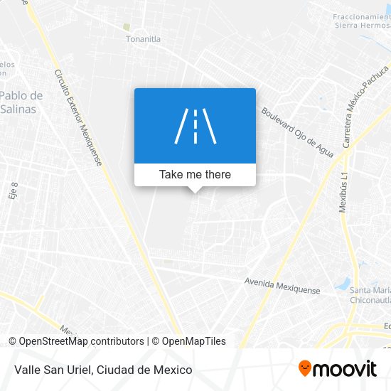 Valle San Uriel map
