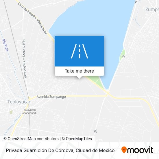 Mapa de Privada Guarnición De Córdova