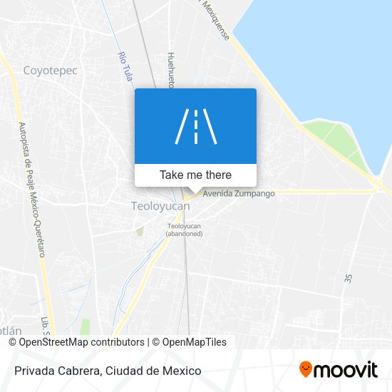 Privada Cabrera map